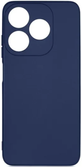 Чехол-накладка для Tecno Spark 10/10C, DF, силиконовый, синий