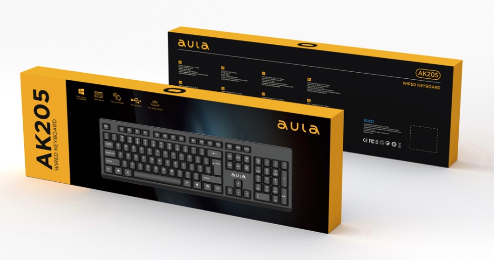 Клавиатура AULA AK205, черная_1