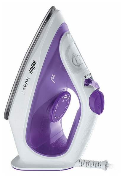 Утюг Braun SI1080VI TexStyle 1 белый/фиолетовый _2