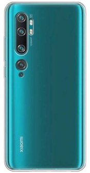 Чехол-накладка для Xiaomi MI Note 10, силиконовый, прозрачный