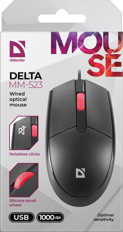 Мышь Defender DOT MM-523 (52523) 1000dpi black_3
