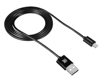 Кабель Canyon USB-Lightning, 1м, черный