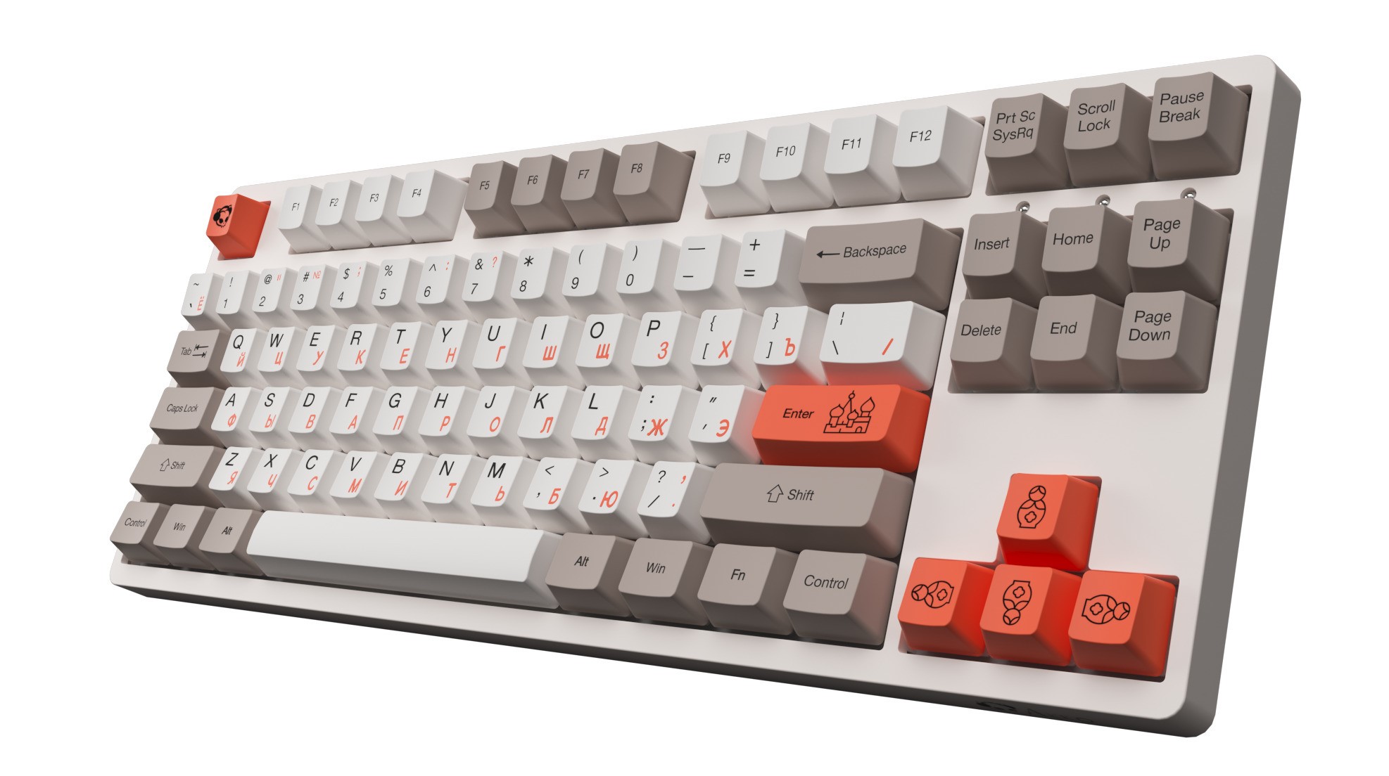 Клавиатура игровая механическая Akko 3087 (V2, Steam Engine, USB, Red CS, RU)_2