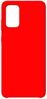 Чехол-накладка для Samsung Galaxy M51, силикон/бархат, красный