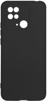 Чехол-накладка для Xiaomi Redmi 10C, DF sCase, силикон, черный