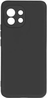 Чехол-накладка для Xiaomi Mi 11, DF, силикон/бархат, черный