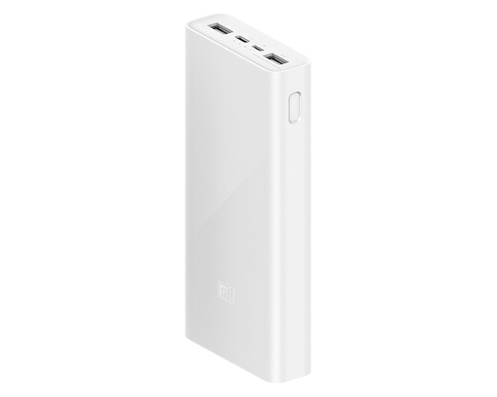 Внешняя аккумуляторная батарея Xiaomi Mi Power Bank 3 20000mAh 2 USB, белая_3