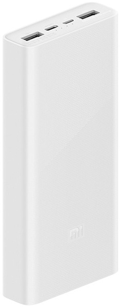 Внешняя аккумуляторная батарея Xiaomi Mi Power Bank 3 20000mAh 2 USB, белая_1