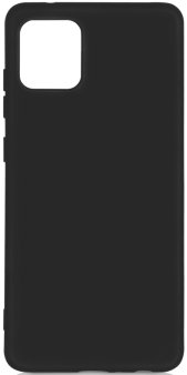 Чехол-накладка для Samsung Galaxy A03, DF, силикон/бархат, черный