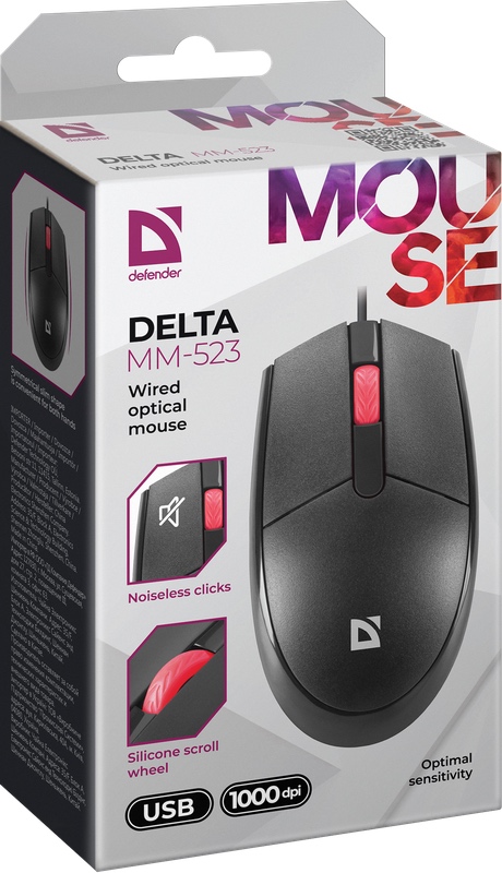 Мышь Defender DOT MM-523 (52523) 1000dpi black_4