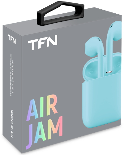 Наушники беспроводные TFN Air Jam, голубые_2