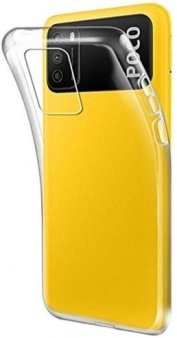 Чехол-накладка для Poco M3, силиконовый, прозрачный