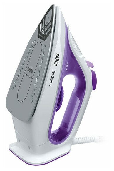Утюг Braun SI1080VI TexStyle 1 белый/фиолетовый _1