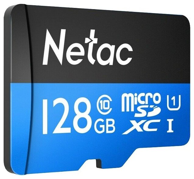 Карта памяти Netac 128GB microSD Class 10, без адаптера [NT02P500STN-128G-S]