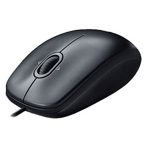 Фотография Мышь Logitech M100 USB Dark ((1600dpi, optical, 3btn+Roll) Retail 910-001604