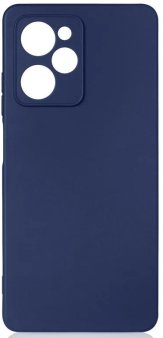 Чехол-накладка для Poco X5 Pro (5G), силикон/бархат, синий