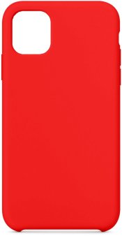 Чехол-накладка для iPhone 12 Pro Max, силикон/бархат, красный