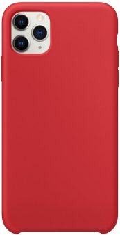 Чехол-накладка для iPhone 11 Pro Max, силикон/бархат, красный