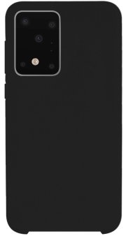 Чехол-накладка для Samsung S20 ultra, силикон/бархат, черный