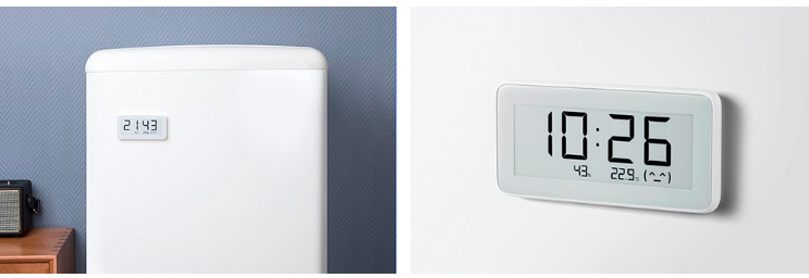 Часы-датчик температуры и влажности Xiaomi Mijia Temperature And Humidity Electronic Watch, белые_3