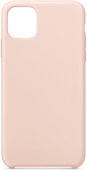 Чехол-накладка для iPhone 12 mini, силикон/бархат, светло-розовый