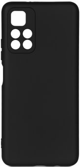 Чехол-накладка для Xiaomi Redmi Note 11/Poco M4 Pro, DF, силикон/бархат, чёрный