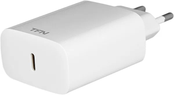 Сетевое зарядное устройство TFN, USB Type-C с кабелем Type-C to Lightning MFI, 20Вт, PD, белое_2 Сетевое зарядное устройство TFN, USB Type-C с кабелем Type-C to Lightning MFI, 20Вт, PD, белое_2