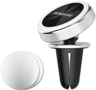 Автодержатель в воздуховод Borofone BH6, серебристый
