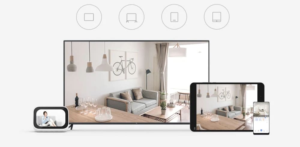 Камера Xiaomi Mi Home Security Camera 360 2K, белая