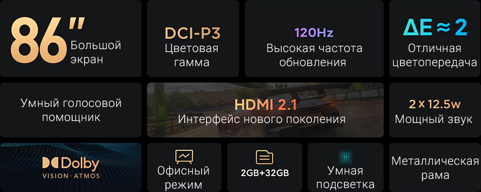 Телевизор Xiaomi Mi TV MAX 86 L86M7-ESRU