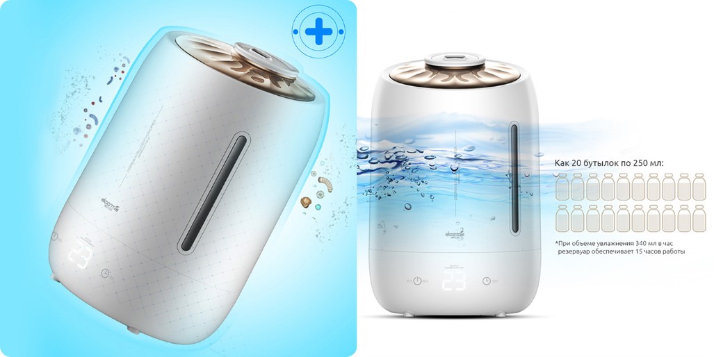 Увлажнитель воздуха Xiaomi Deerma Air Humidifier 5L, белый Увлажнитель воздуха Xiaomi Deerma Air Humidifier 5L, белый
