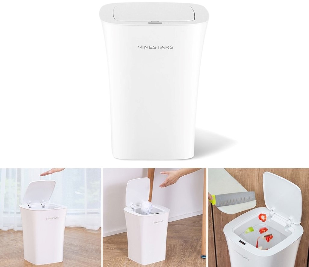 Умное мусорное ведро Ninestars Sensor Trash Can DZT-10-11S, белое